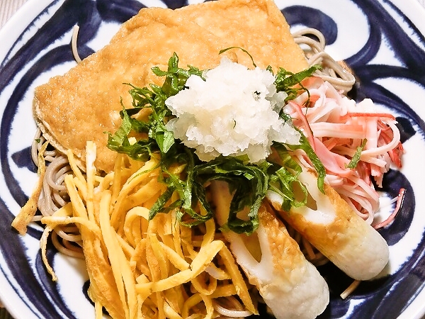 冷やしきつね蕎麦