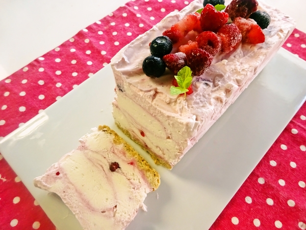 牛乳パックで作るアイスケーキ♪