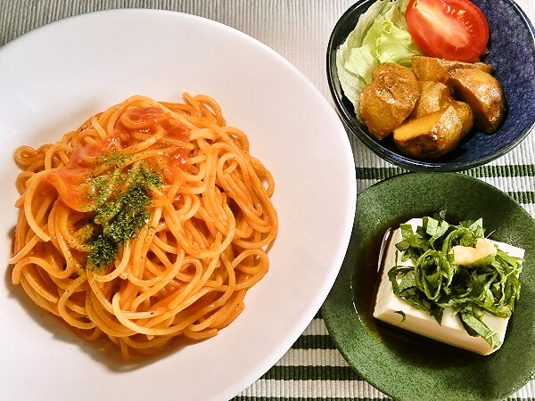 バジルトマトパスタ