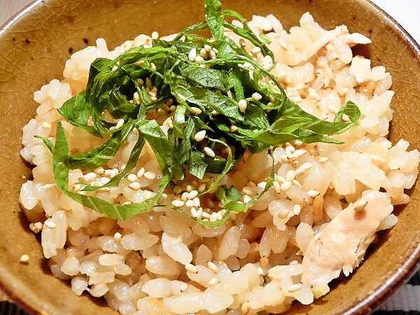 ツナと生姜の炊き込みご飯