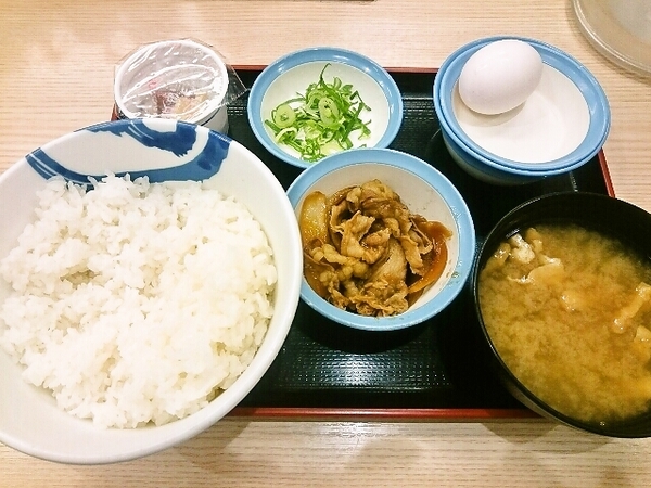 給料日前の朝食
