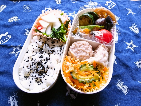 夏野菜の焼きびたし弁当