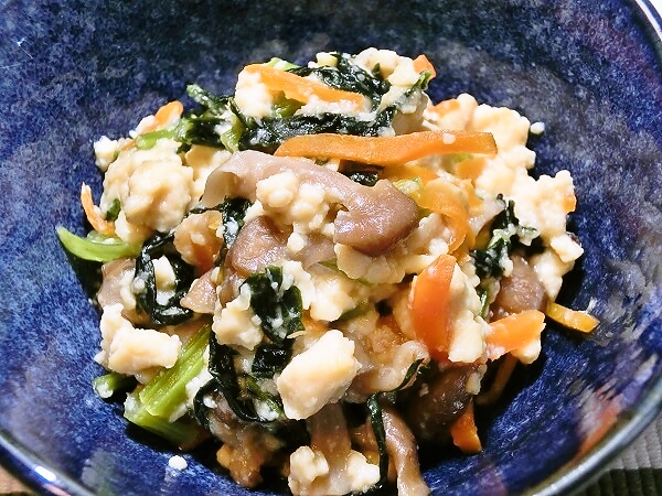 ヘルシー味噌炒り豆腐