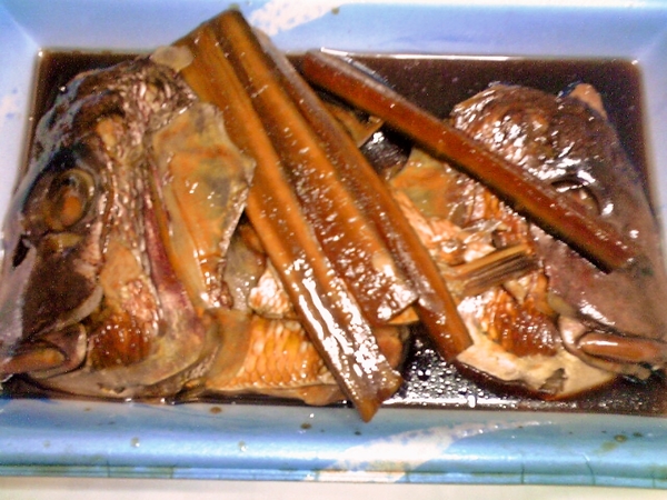 鯛のアラ炊き