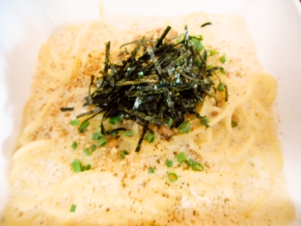 ふわトロ納豆パスタ