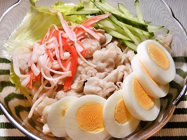 冷しゃぶサラダそうめん