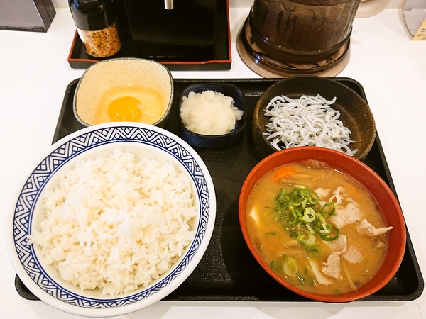 吉野家の朝食