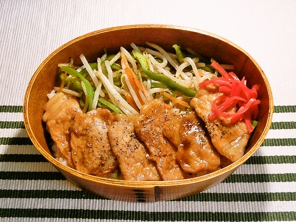 豚丼の晩ごはん