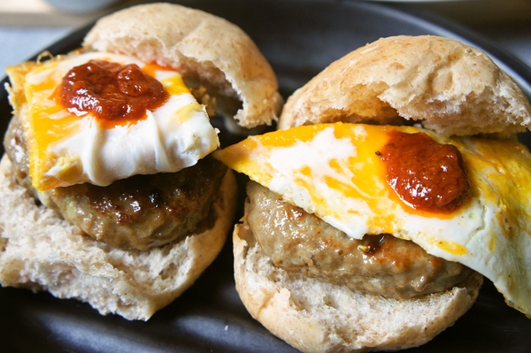 手作りハンバーガー
