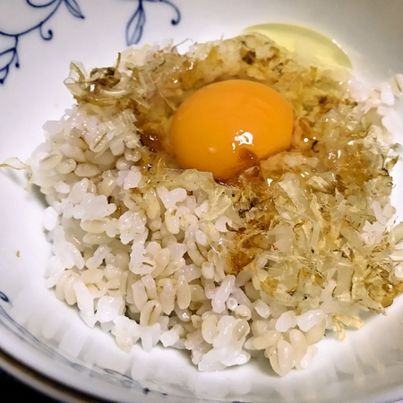 もち麦で猫まんまご飯