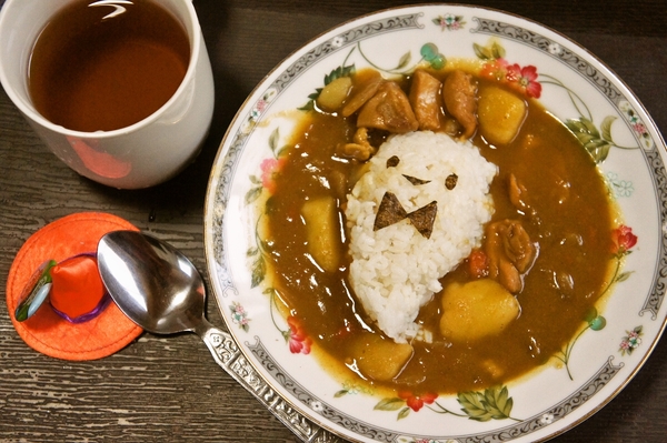ハロウィンデコカレー