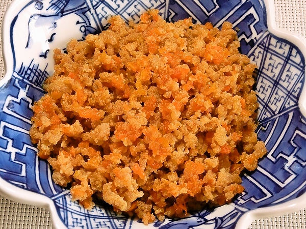 にんじん鶏そぼろ