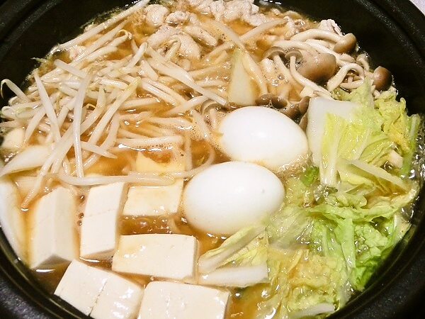 鍋キューブ「とんこつ味噌」の鍋