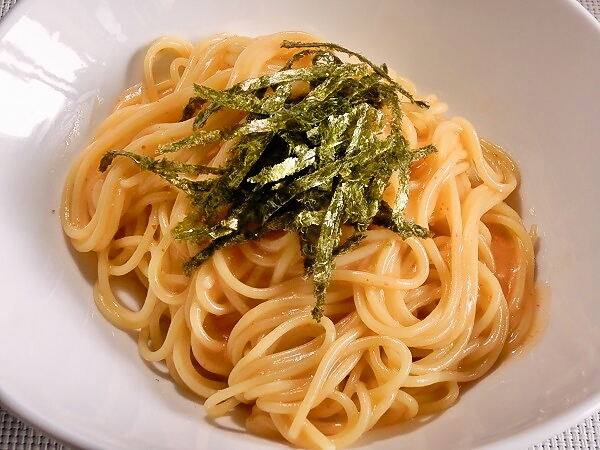 ワンパン明太クリームパスタ
