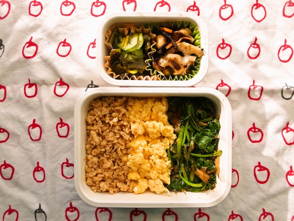三色そぼろ弁当