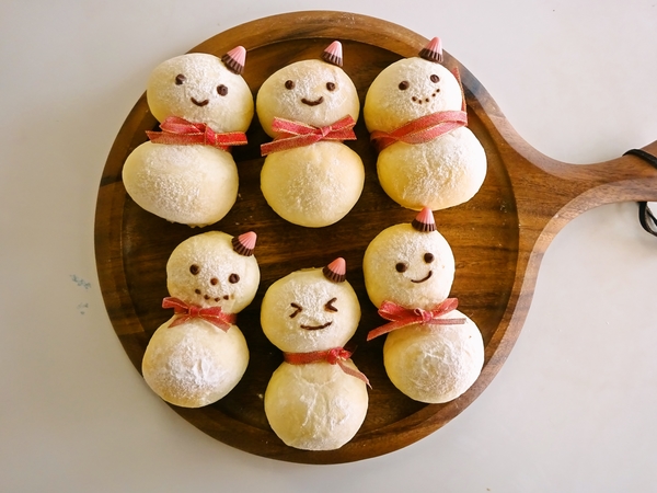 ゆきだるまパン
