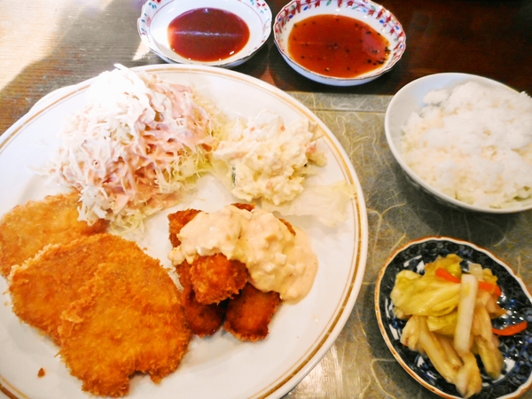 一口カツ＆牡蠣フライセット
