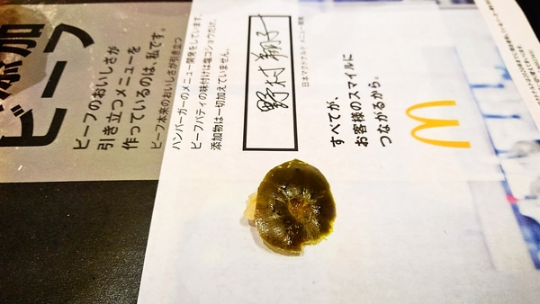 ハンバーガーのピクルス