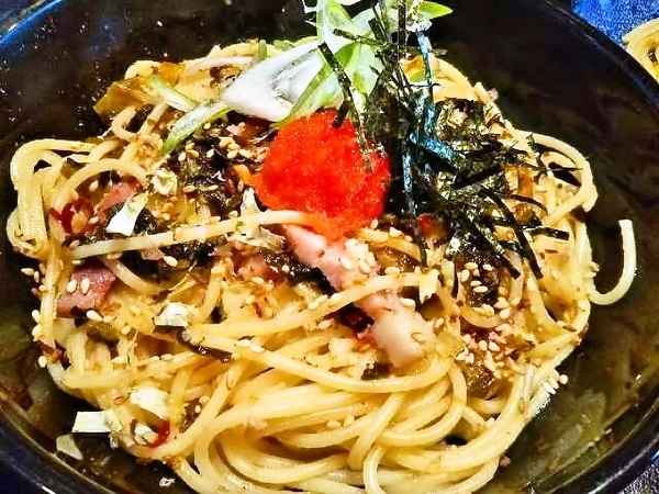 明太子と高菜のスパ