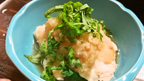 鶏胸肉のみぞれ煮