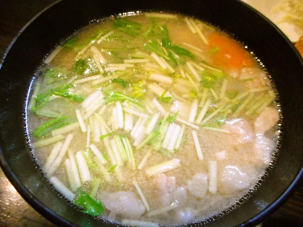 具沢山の豚汁大盛り！