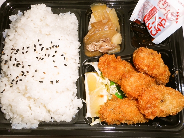 カキフライ弁当　大盛り