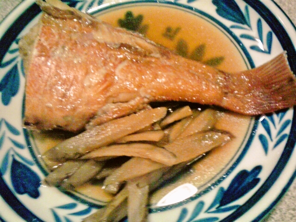 赤魚とごぼうの炊いたん