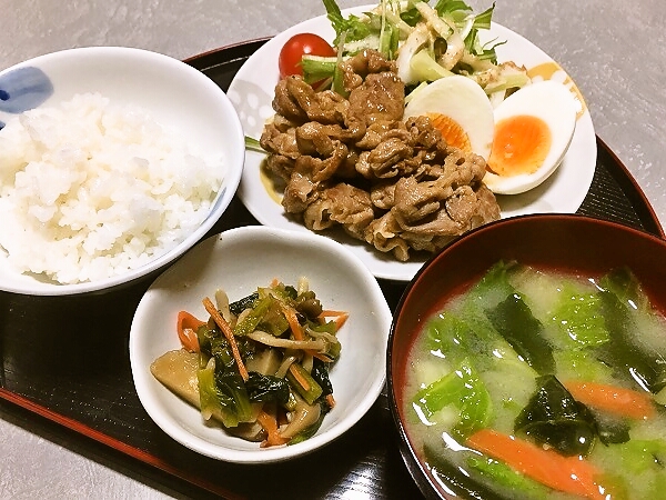 豚こまのポン酢焼き