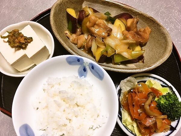 鶏とさつま芋の甘辛煮
