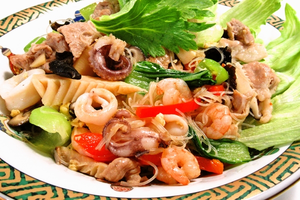 エスニック風海鮮焼きビーフン