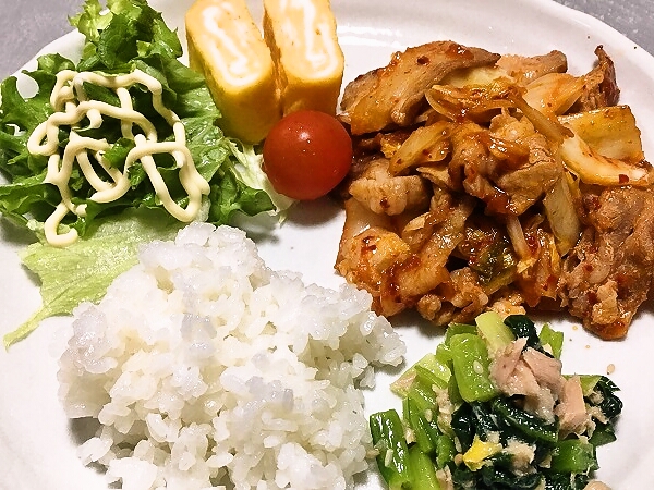 豚キムチのワンプレート