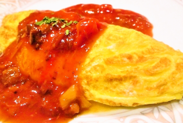 オム+ヤギ+ハヤシ（ごはんなし）