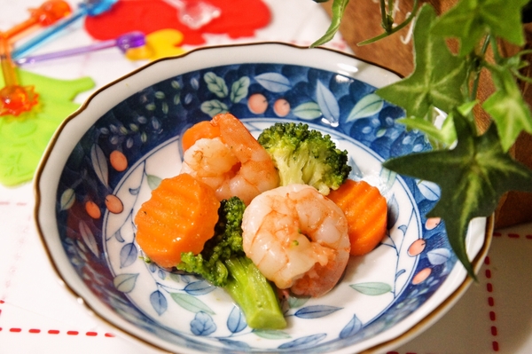 海老と野菜の中華一品