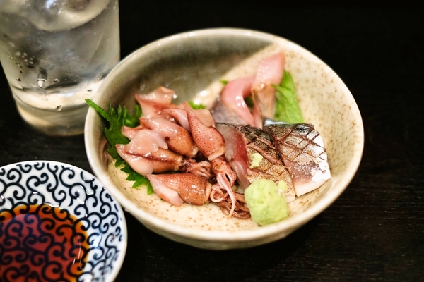 ホタルイカとシメサバ刺し