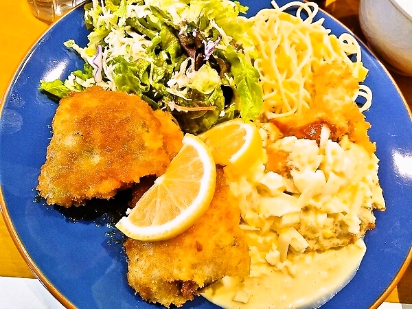 鯖と海老のフライ
