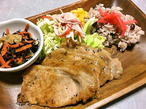 トンテキ風ソテーの晩ごはん