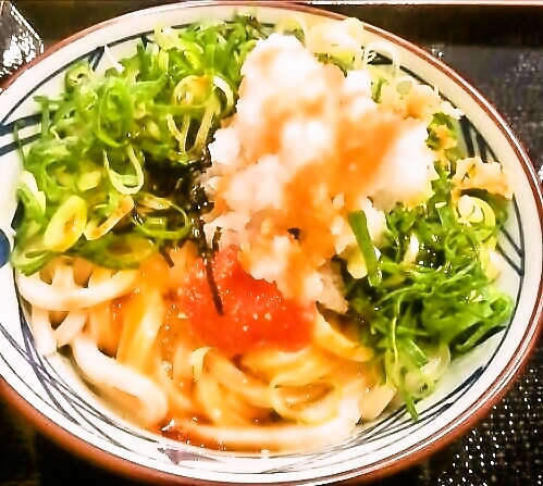 【丸亀生麺】明太釜玉うどん☆おろしのせ☆