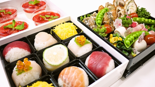 お花見弁当！重箱三段♡