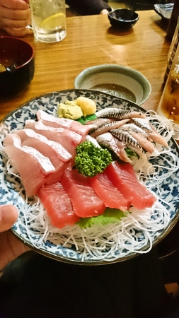刺身三点盛り