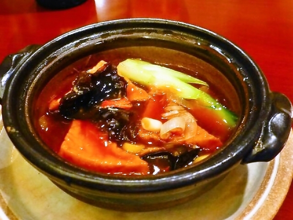 蟹肉入り揚げ豆腐のオイスターソース