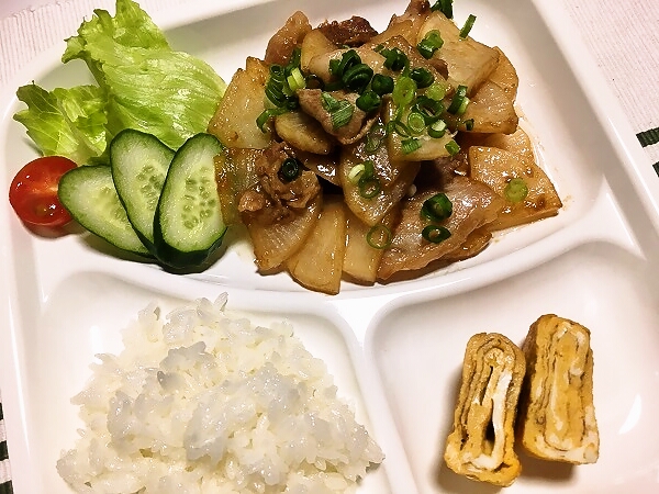 オイスターソースで豚バラと大根のこってり炒め煮