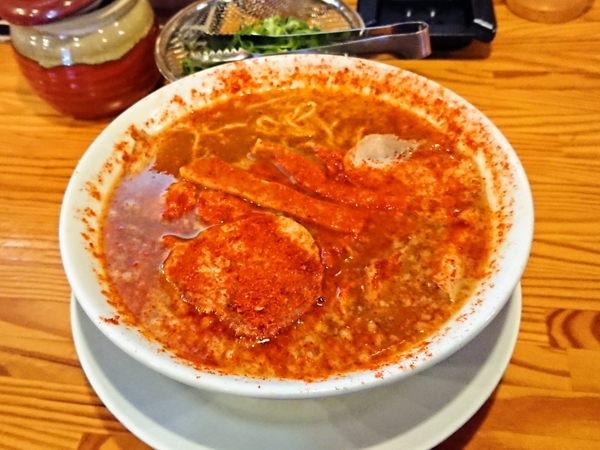 ラーメン一こく＠福知山の赤ラーメン