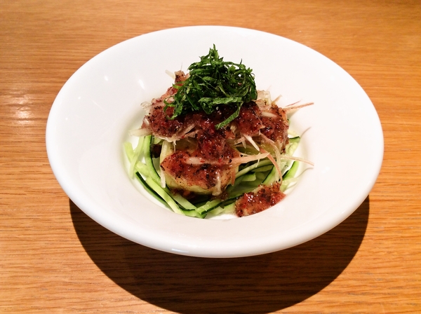 蒸し茄子の梅がつおドレッシング