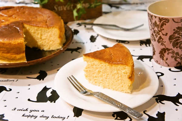 手作りスフレチーズケーキ