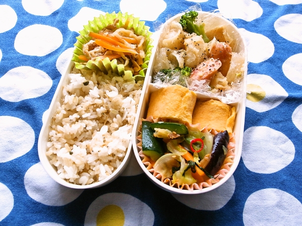 じゃがいもとウインナーの塩バター煮弁当