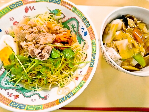冷やし担々麺中華丼セット