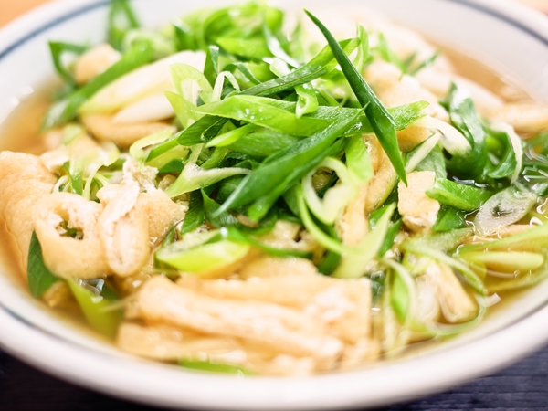 九条ネギうどん(おあげ入り)