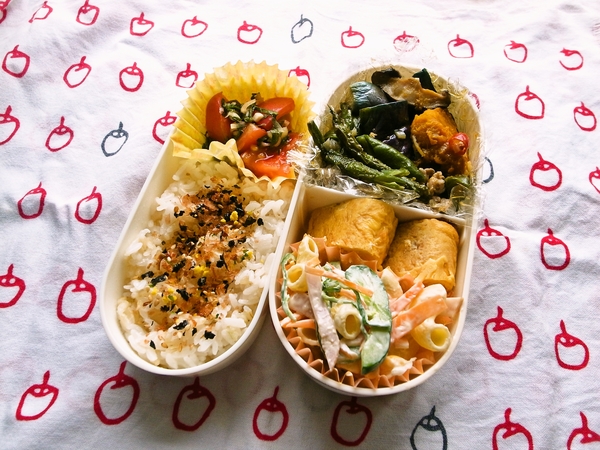 素揚げ野菜と豚肉の和風あんかけ弁当