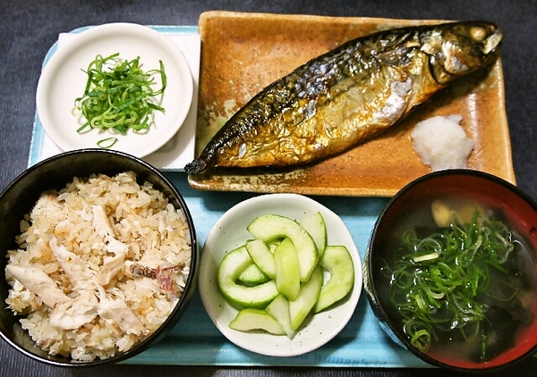 鯛めしの朝ごはん