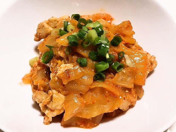 レンジで豚キムチ